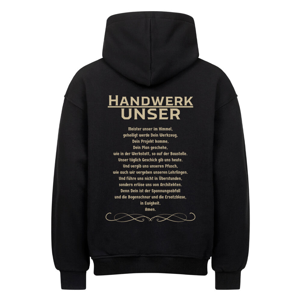 Handwerk Unser Oversized Hoodie Backprint